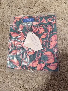 SSLR Boys' Green & Pink Flamingo Button-Down Shirt